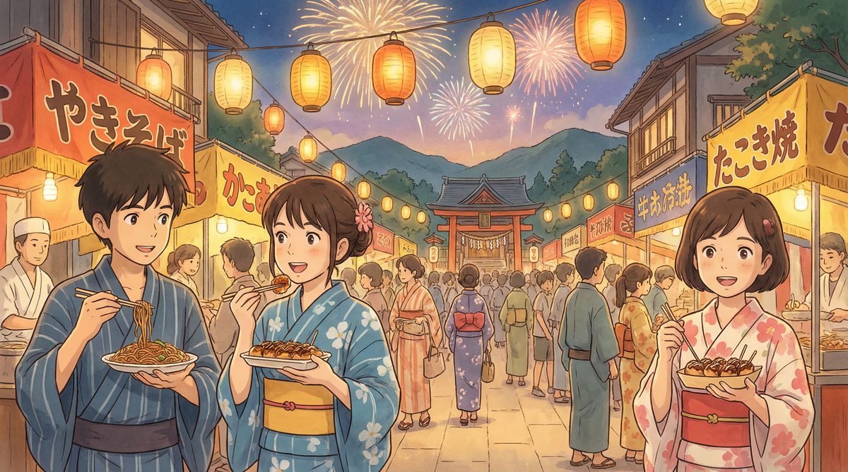 小马拉大车治愈系日常动漫-夏日祭物语